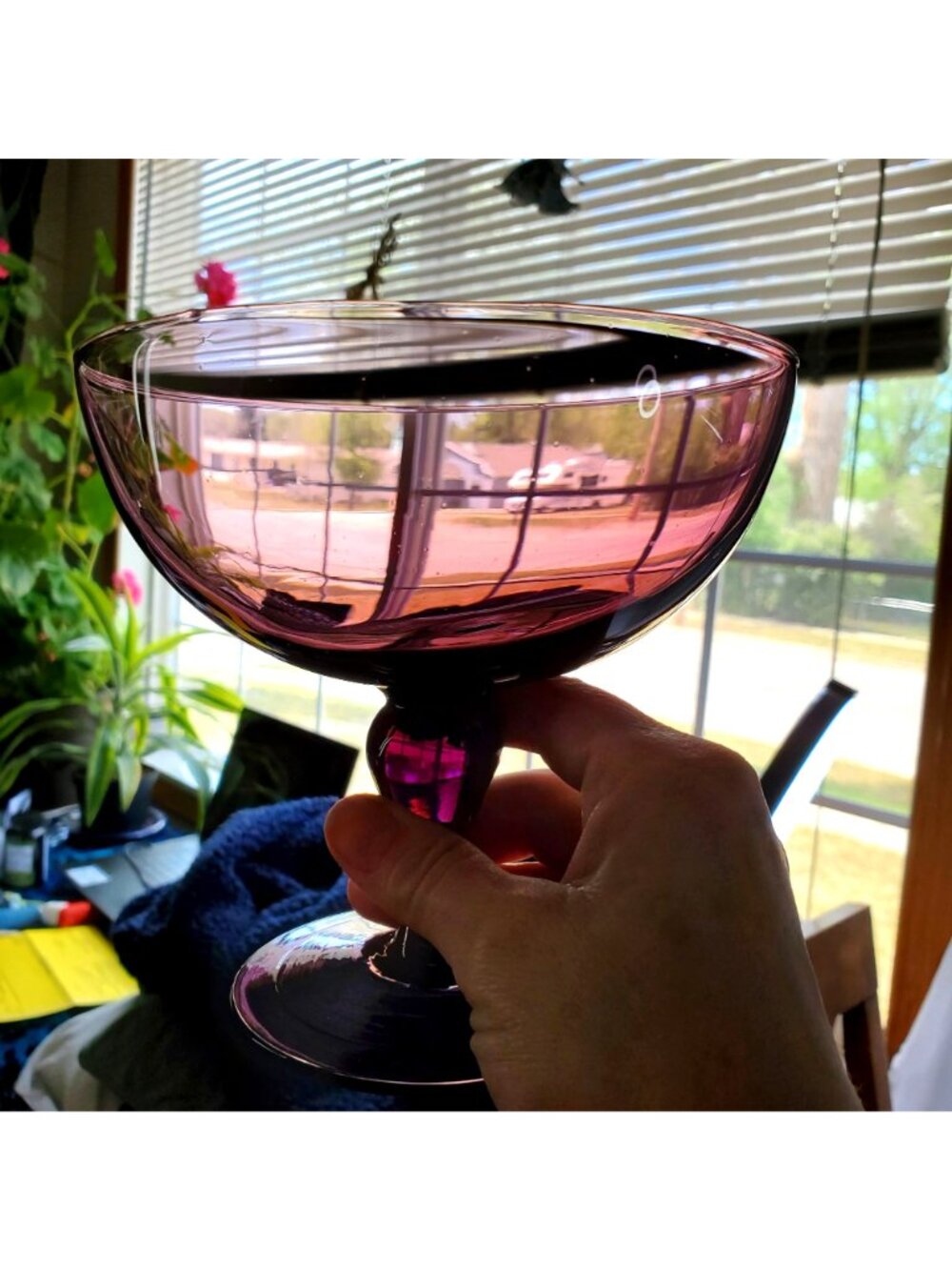 VTG Amethyst Wine Purple Glass Empoli Apothecary Compote Pedestal Candy Dish - Picture 8 of 13